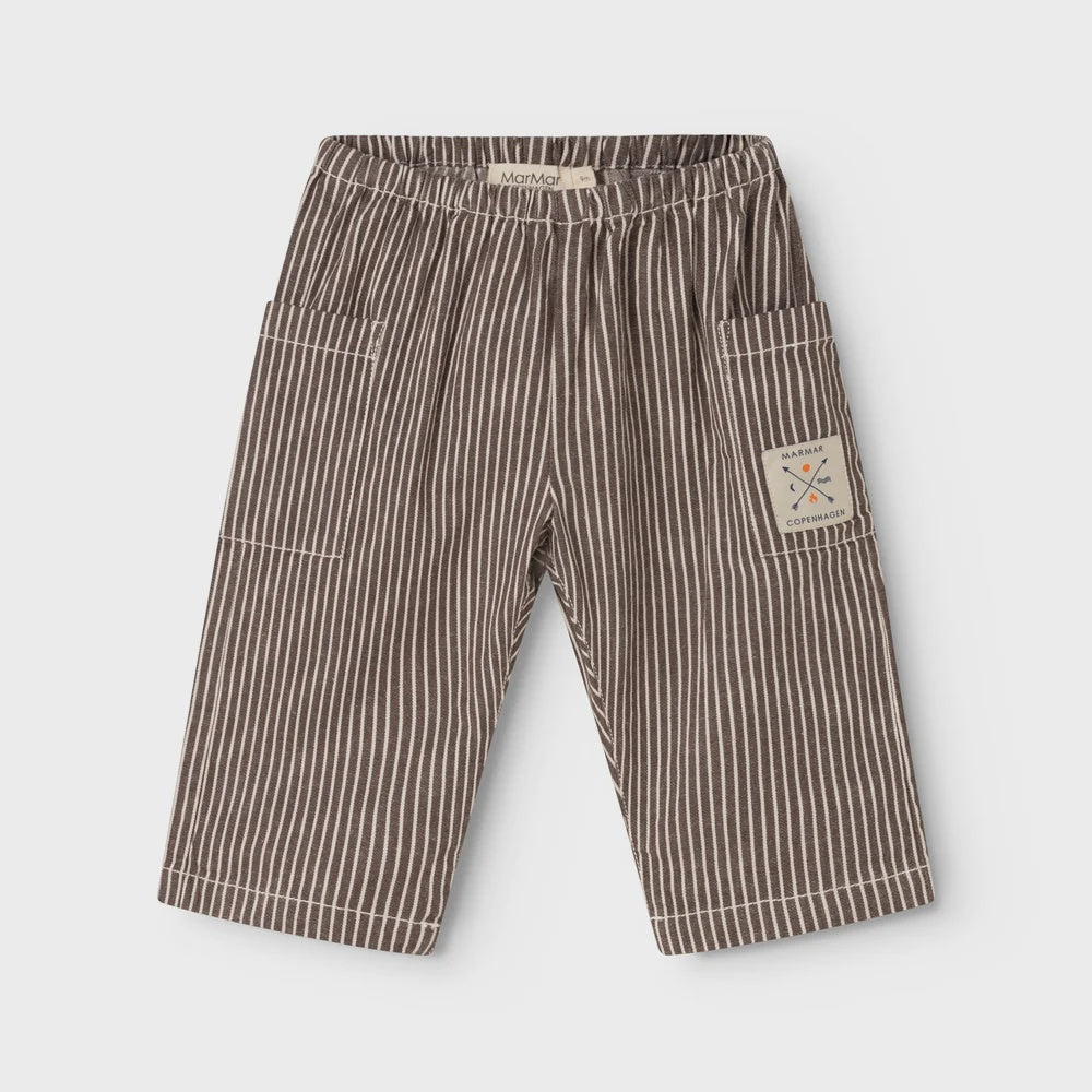 MarMar Copenhagen | Panto broek | Dark brownie stripe