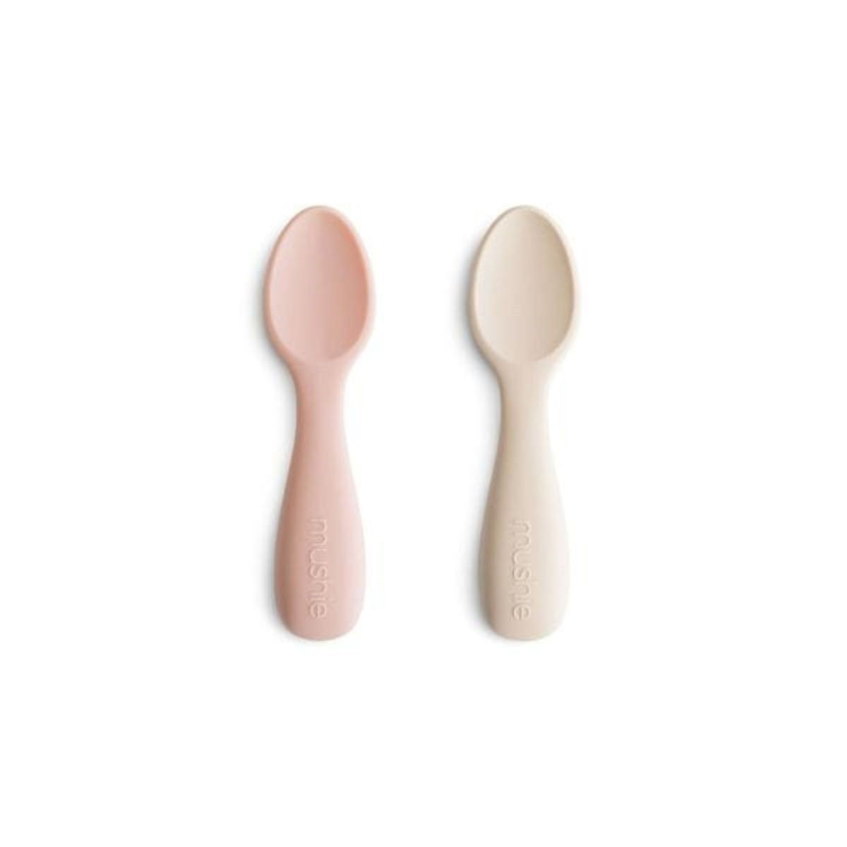 Mushie | Baby Spoons Blush/Shifting Sand