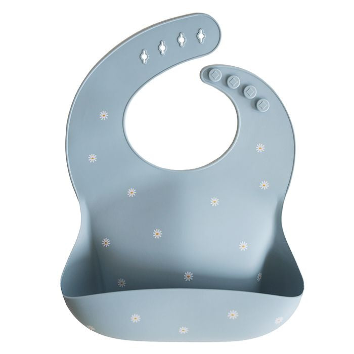 Mushie - Silicone Bib White Daisy