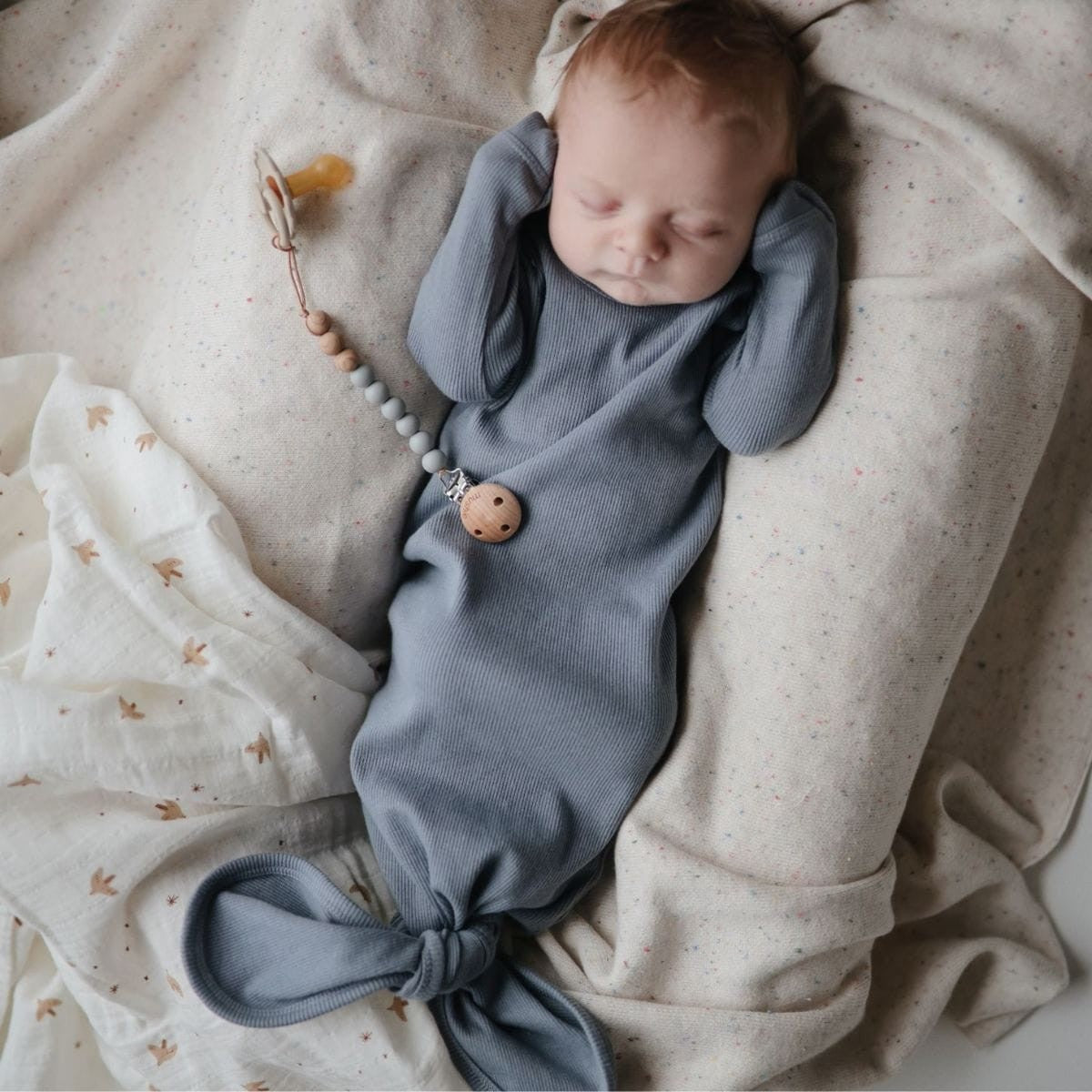 Mushie | Swaddle 120x120 Sparrow
