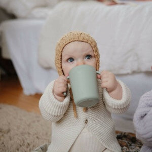 Mushie | Trainer sippy cup | | sage
