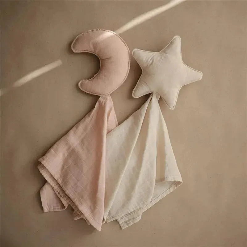 Mushie l Knuffeldoek maan lovey blush