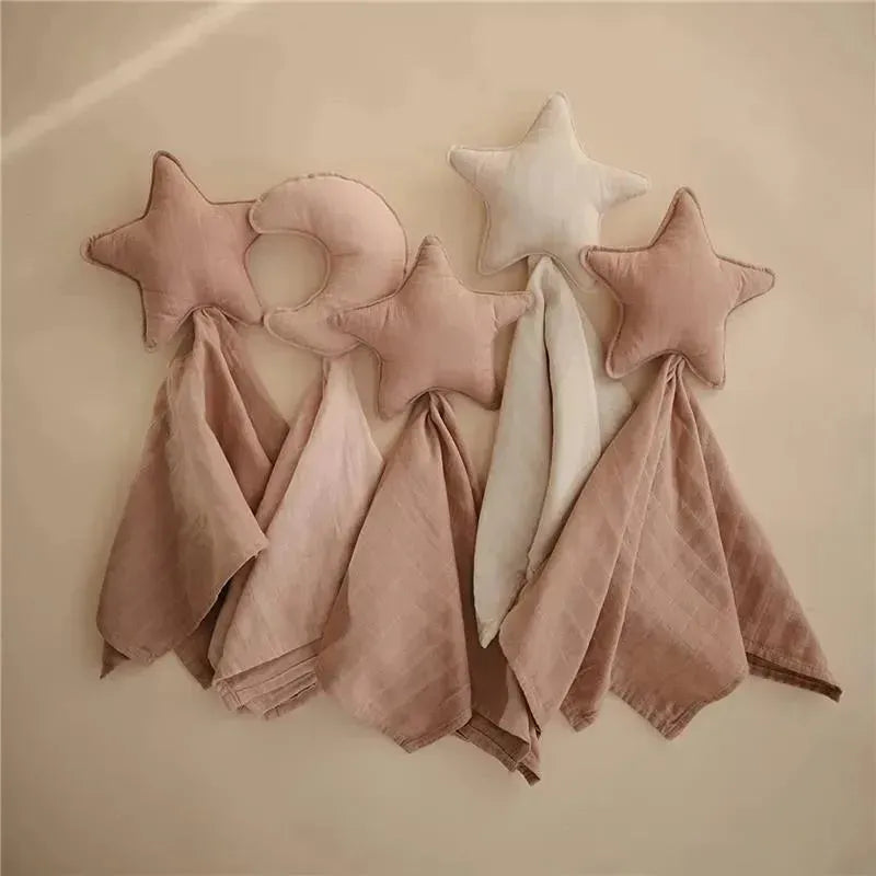 Mushie l Knuffeldoek maan lovey blush