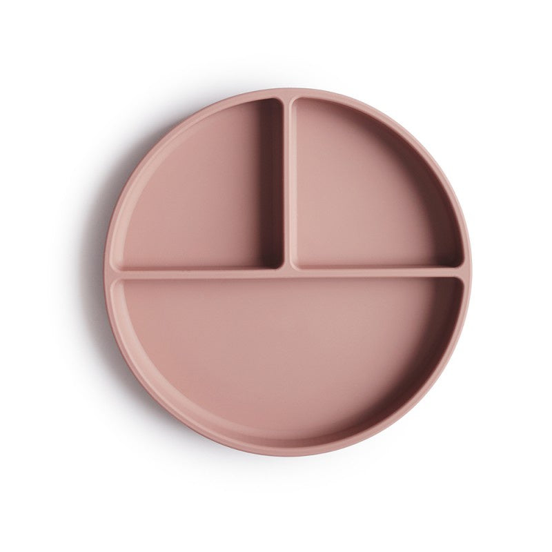 Mushie l Silicone Plate met vakken Blush
