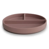 Mushie l Silicone Plate met vakken Claudy Mauve