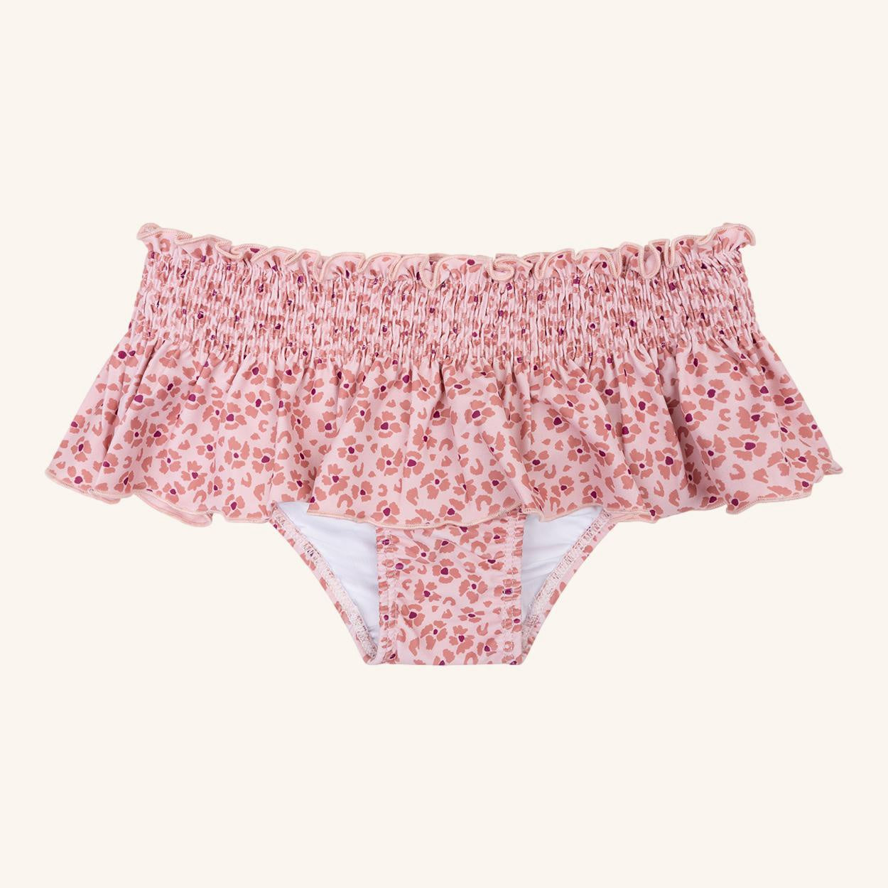 Navy Natural | Bikini pink leopard flower