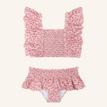 Navy Natural | Bikini pink leopard flower