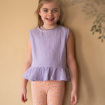 Navy Natural | Rose top lilas mousseline
