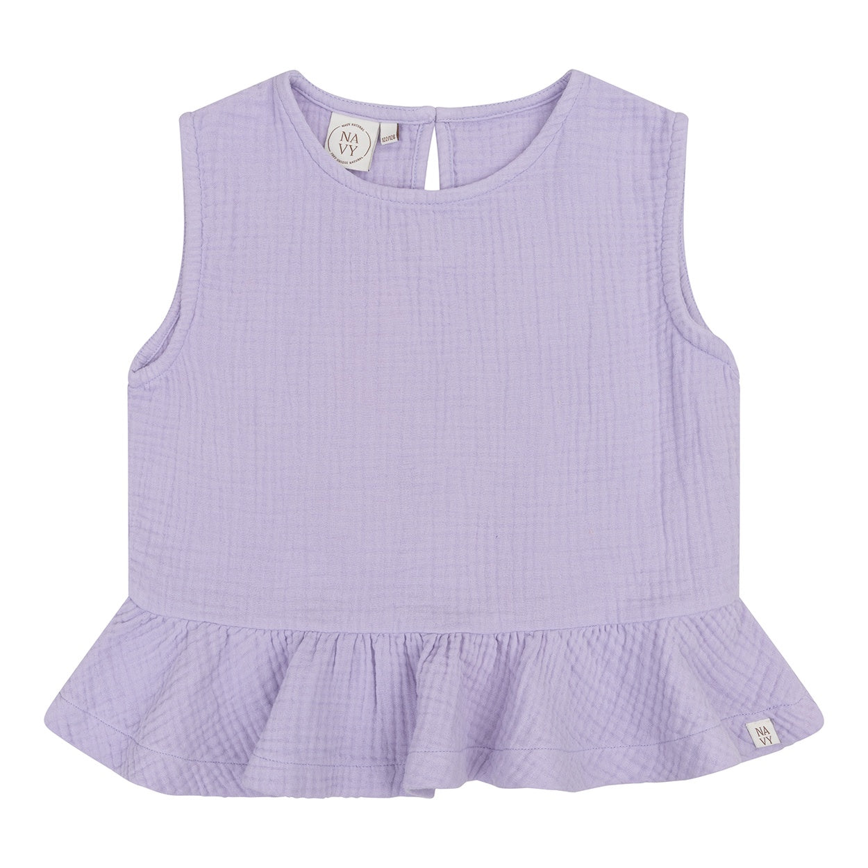 Navy Natural | Rose top lilas mousseline