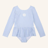 Navy Natural | Swimsuit blue stripe