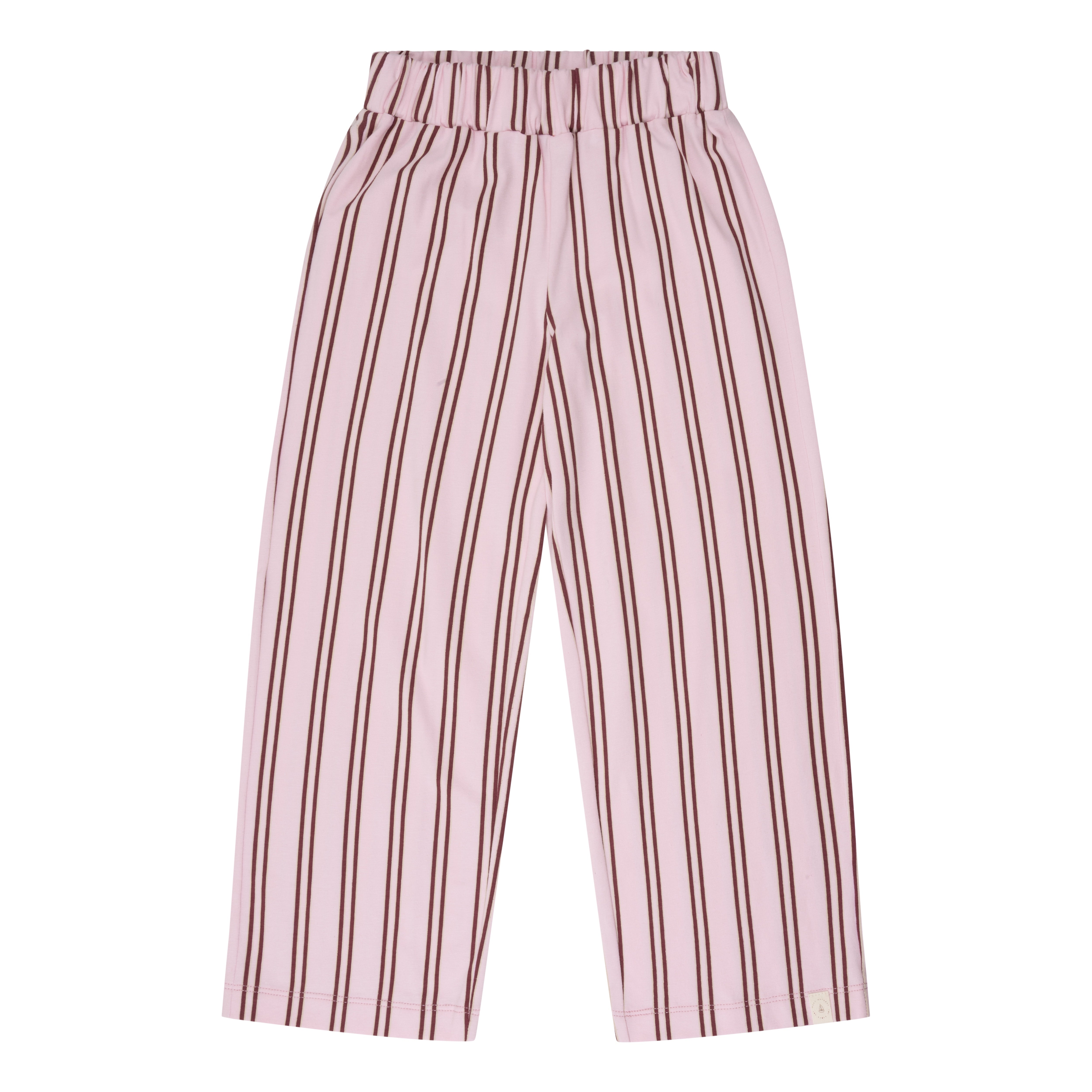 Navy Natural | Wide leg stripe pink stripe