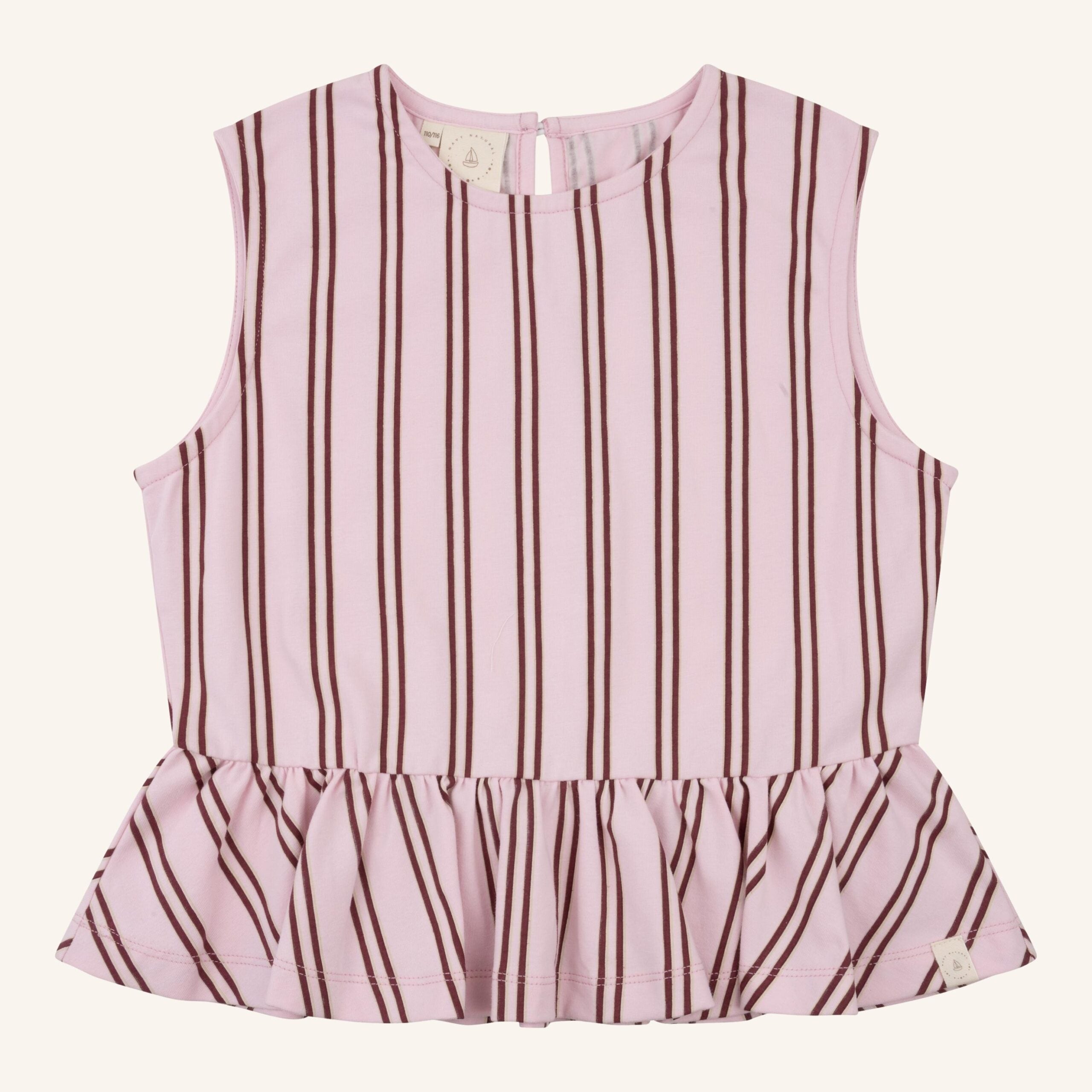 Navy natural | Rose top pink stripe