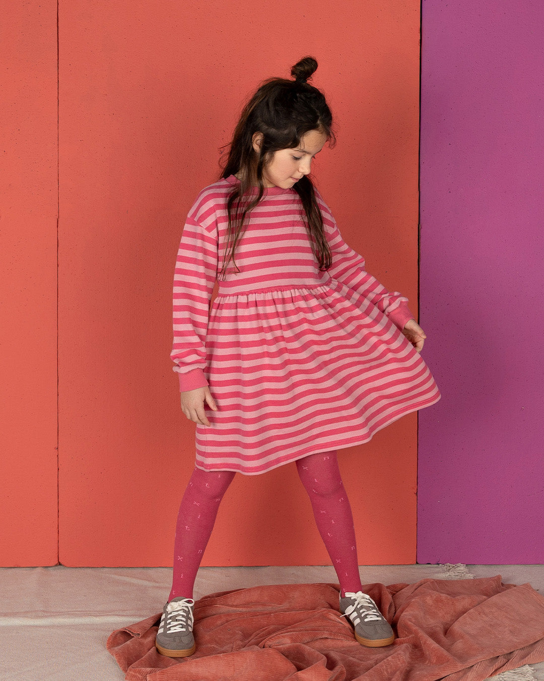 Nixnut | Fod dress | Cherry Stripe