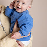 Petit Maison| Ker Sweater with chest print | Regata Blue