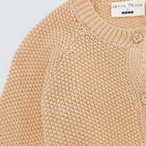 Petit Maison|Kiki knitted button up cardigan | Honey Peach