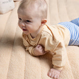 Petit Maison|Sky Jersey Pants with button|AOP Blue Stripe