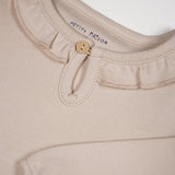 Petit maison | Kaya Longsleeve ruffle | Oatmeal