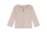 Petit maison | Kaya Longsleeve ruffle | Oatmeal