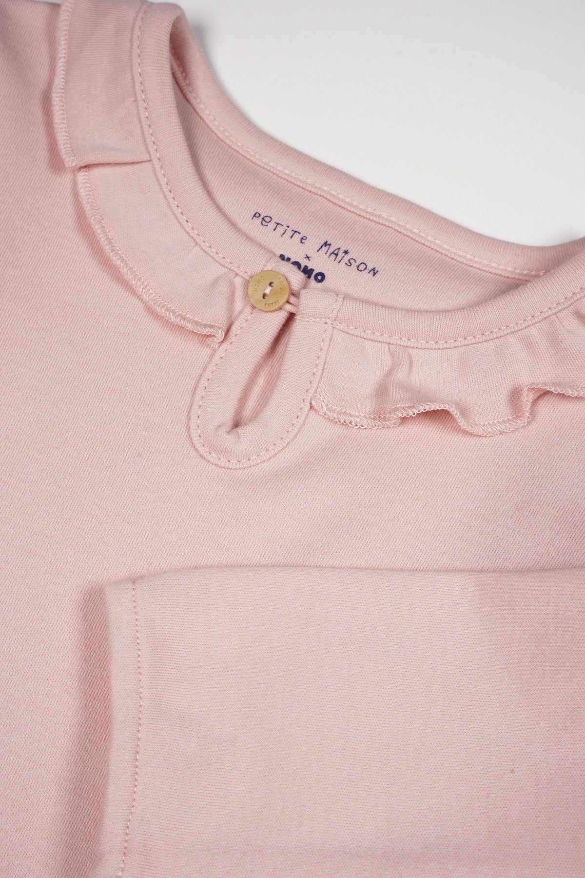 Petit maison | Kaya Longsleeve ruffle | Pastel pink