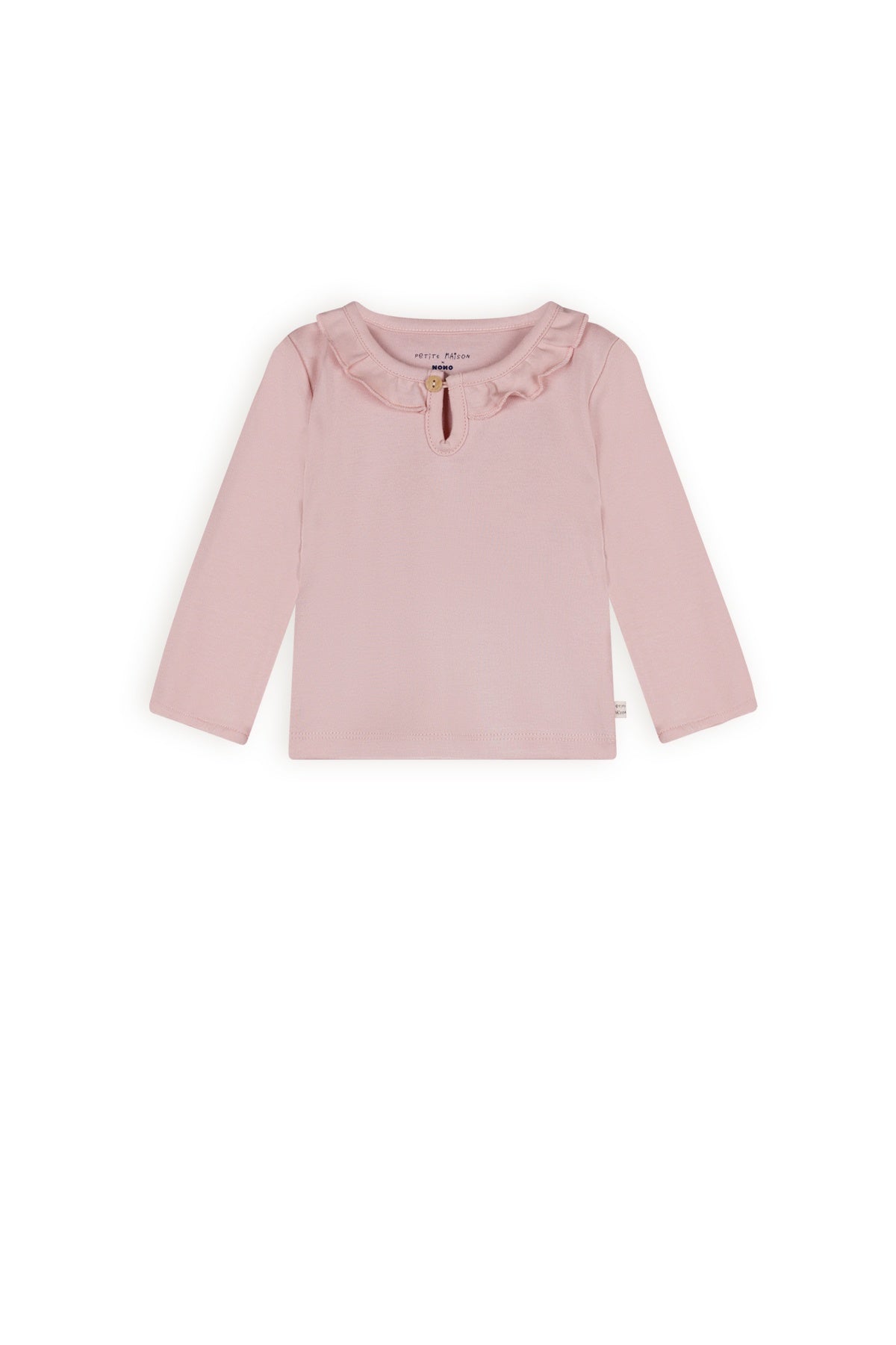 Petit maison | Kaya Longsleeve ruffle | Pastel pink