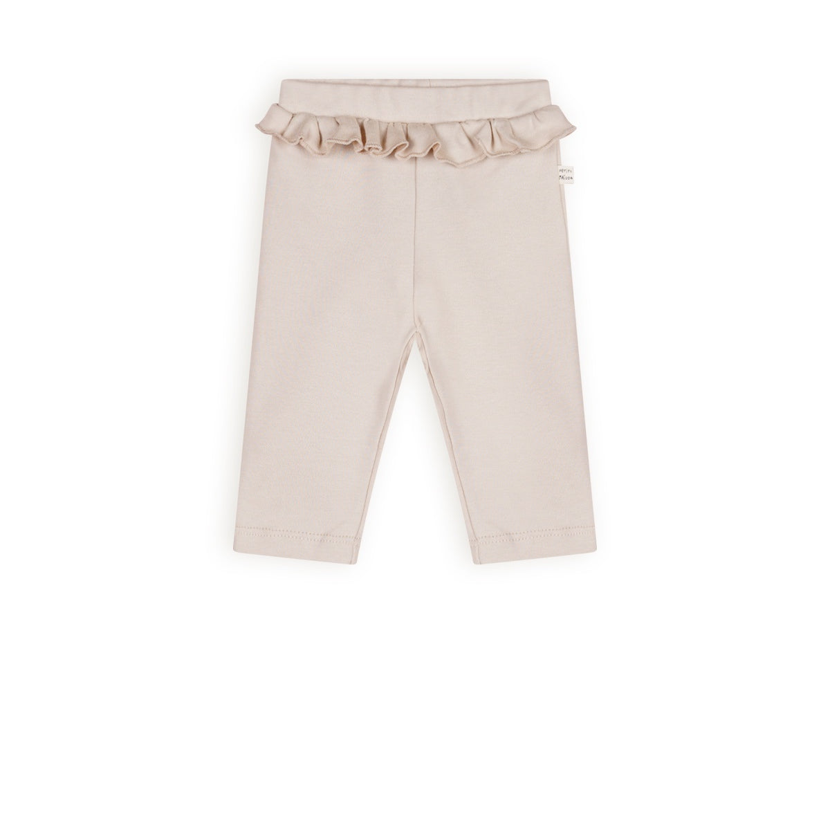Petit maison | ruffle leggings | oatmeal