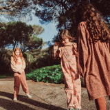 Piupiuchick | Dungarees pink w/ big flowers