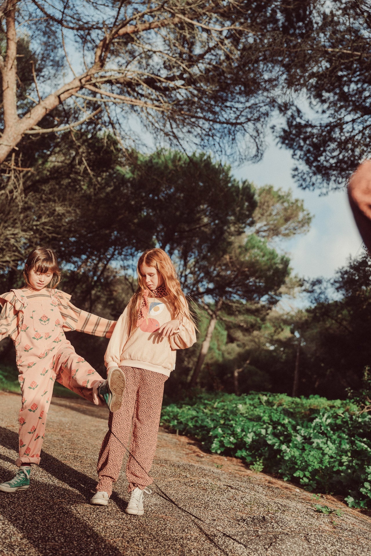Piupiuchick | Dungarees pink w/ big flowers