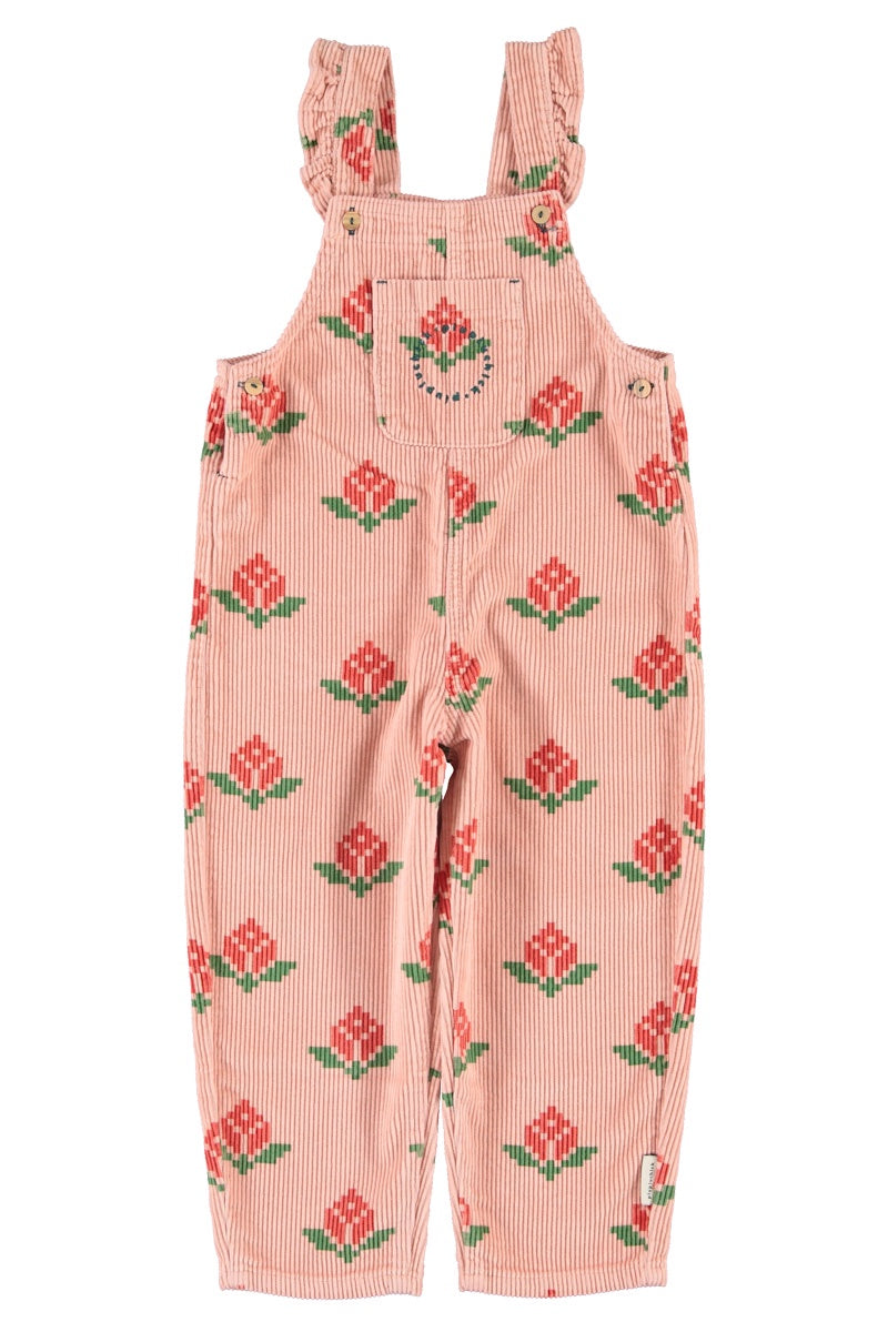 Piupiuchick | Dungarees pink w/ big flowers