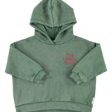 Piupiuchick | Hoodie green w/ apple print