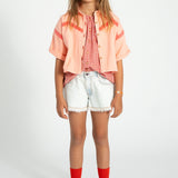 Piupiuchick Jacket SS Pink w/ lines