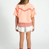 Piupiuchick Jacket SS Pink w/ lines