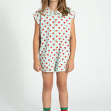 Piupiuchick Jumpsuit lightblue w/ hearts