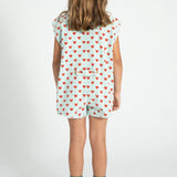 Piupiuchick Jumpsuit lightblue w/ hearts
