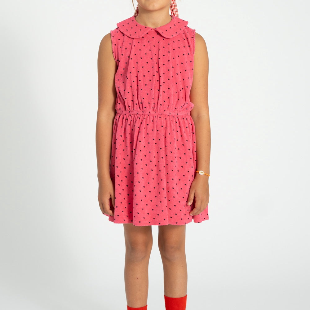 Piupiuchick Short Dress w/ collar Pink