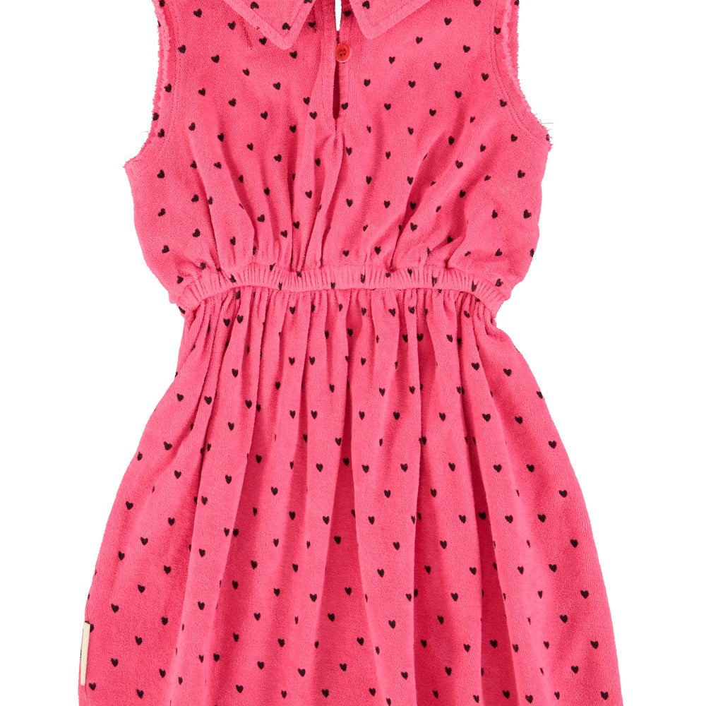 Piupiuchick Short Dress w/ collar Pink