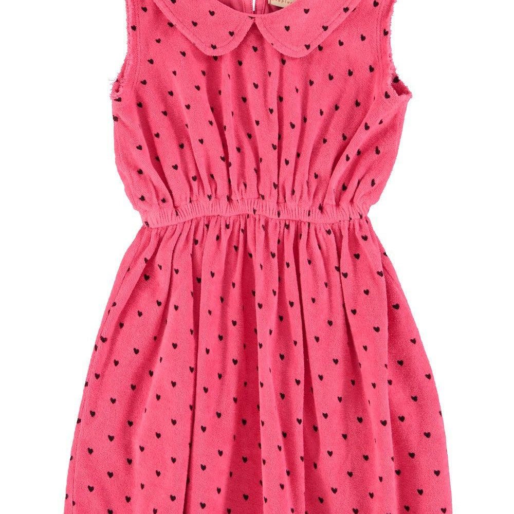 Piupiuchick Short Dress w/ collar Pink
