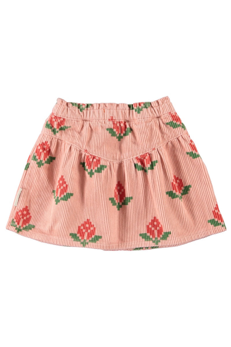 Piupiuchick | Short skirt pink w/ big flowers