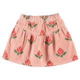Piupiuchick | Short skirt pink w/ big flowers