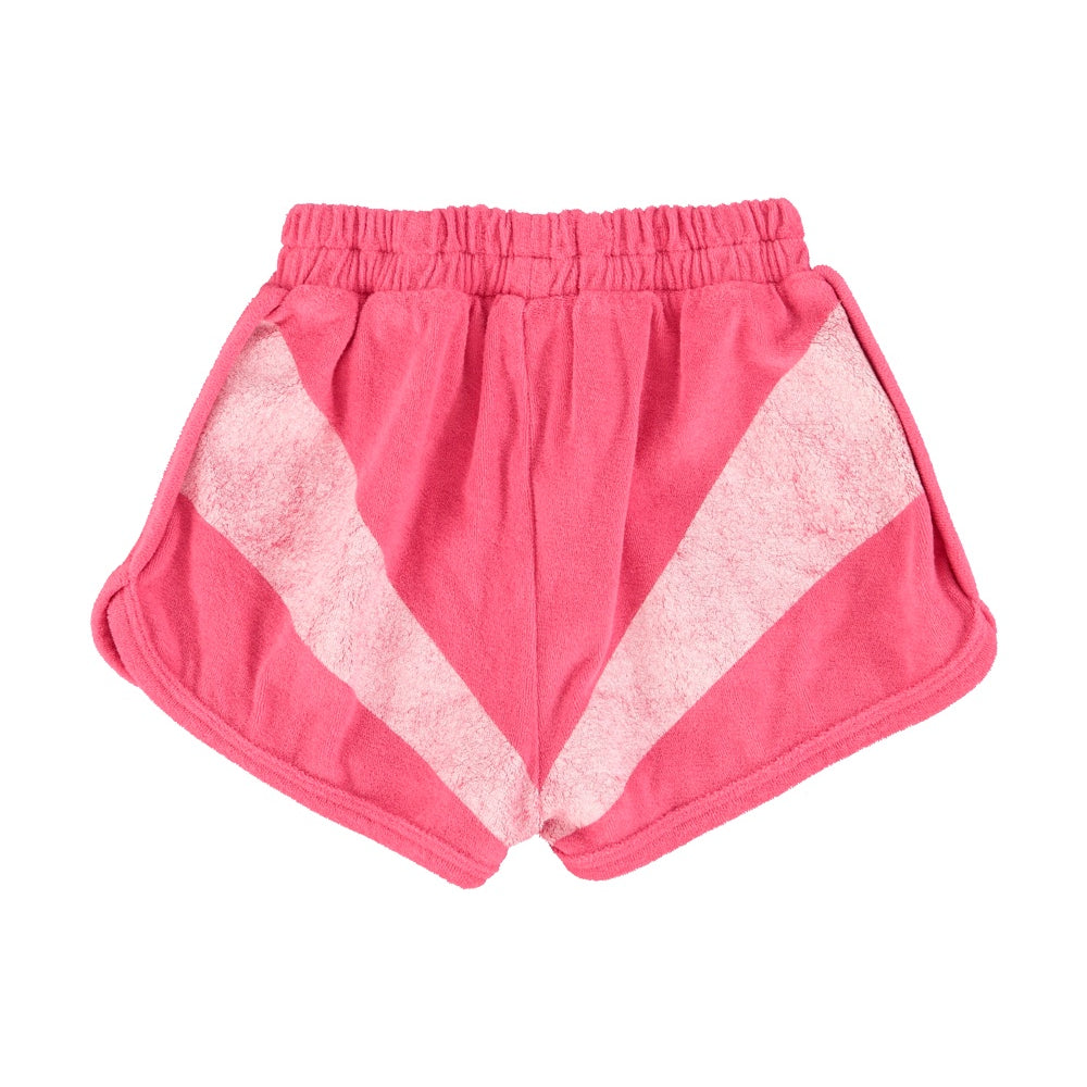 Piupiuchick Shorts Pink w/ white stripes