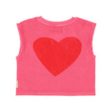 Piupiuchick Sleeveless Top w/ Amour print
