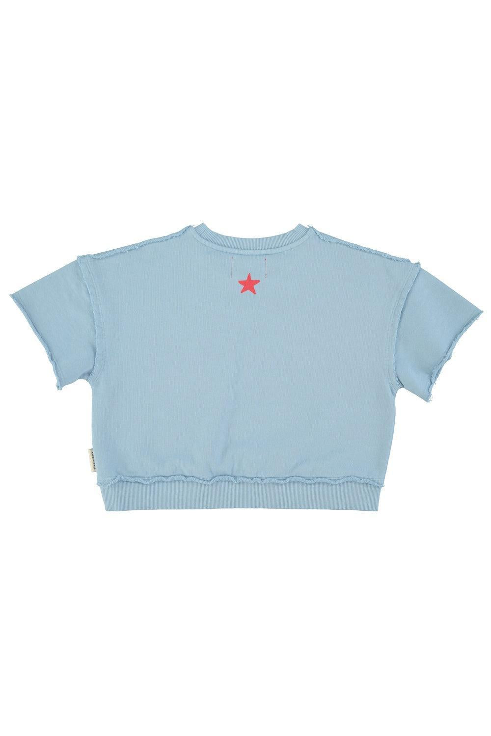 Piupiuchick Sweatshirt SS blue w/ A print
