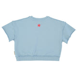 Piupiuchick Sweatshirt SS blue w/ A print