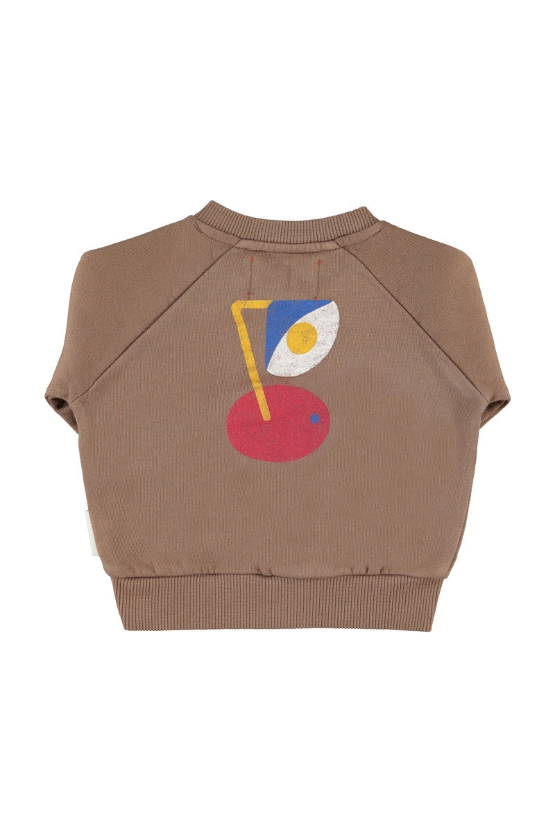 Piupiuchick | Sweatshirt brown w/ "captain" print