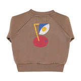 Piupiuchick | Sweatshirt brown w/ "captain" print