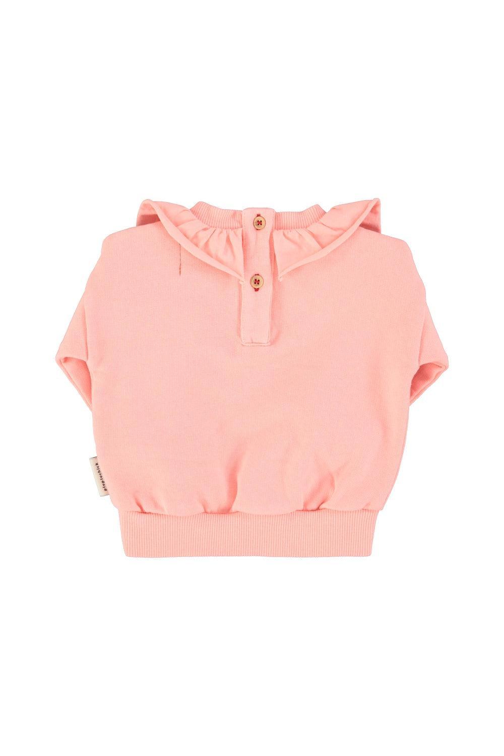 Piupiuchick Sweatshirt collar w/ strawberry
