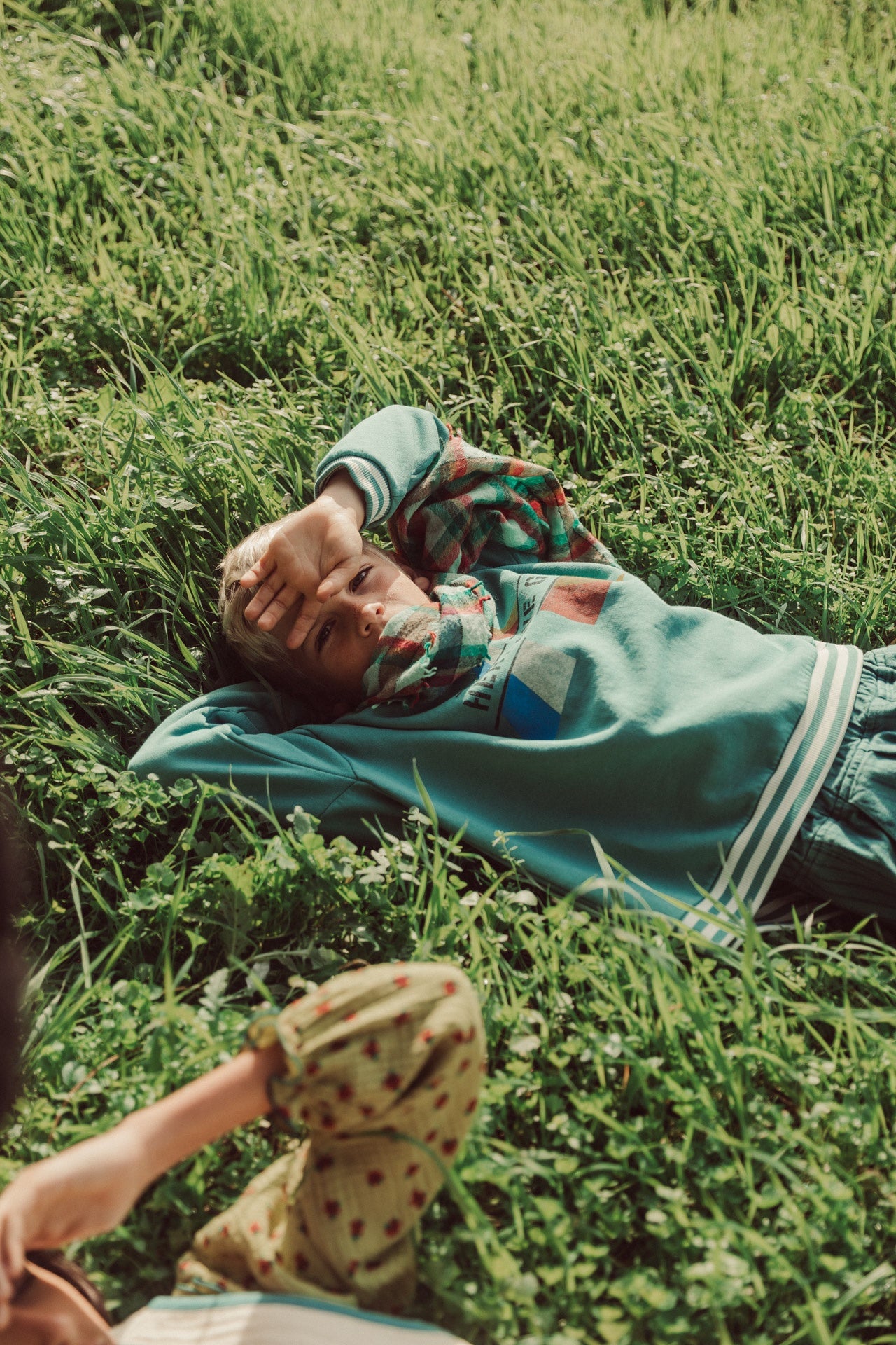 Piupiuchick | Sweatshirt green w/ "here we go" print