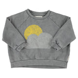 Piupiuchick | Sweatshirt grey w/ sun & cloud print