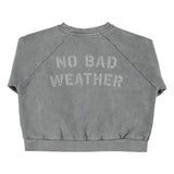 Piupiuchick | Sweatshirt grey w/ sun & cloud print