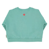 Piupiuchick Sweatshirt turquoise w/ peace