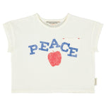 Piupiuchick T-shirt ecru w/ peace